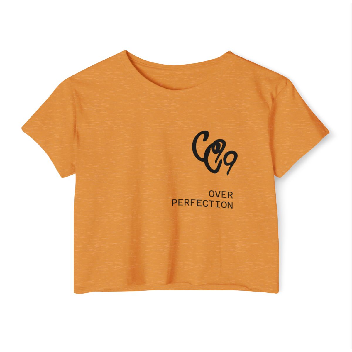 Cloud9 Over Perfection Printed – Antique Gold Crop Top
