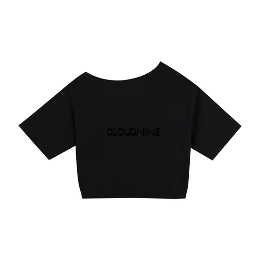 Shoulder Oversized Cotton T Shirt