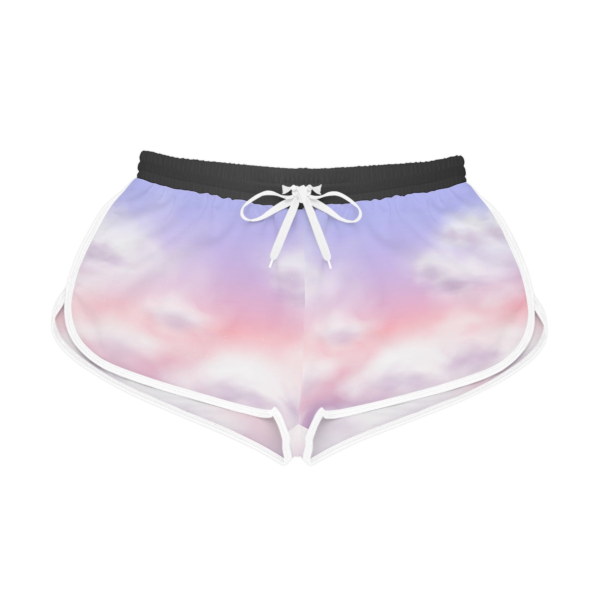 White Pastel Cloud Relaxed Shorts for Women – Ultra-Comfortable Summer Fit