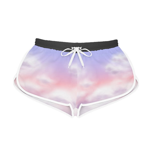 White Pastel Cloud Relaxed Shorts for Women – Ultra-Comfortable Summer Fit