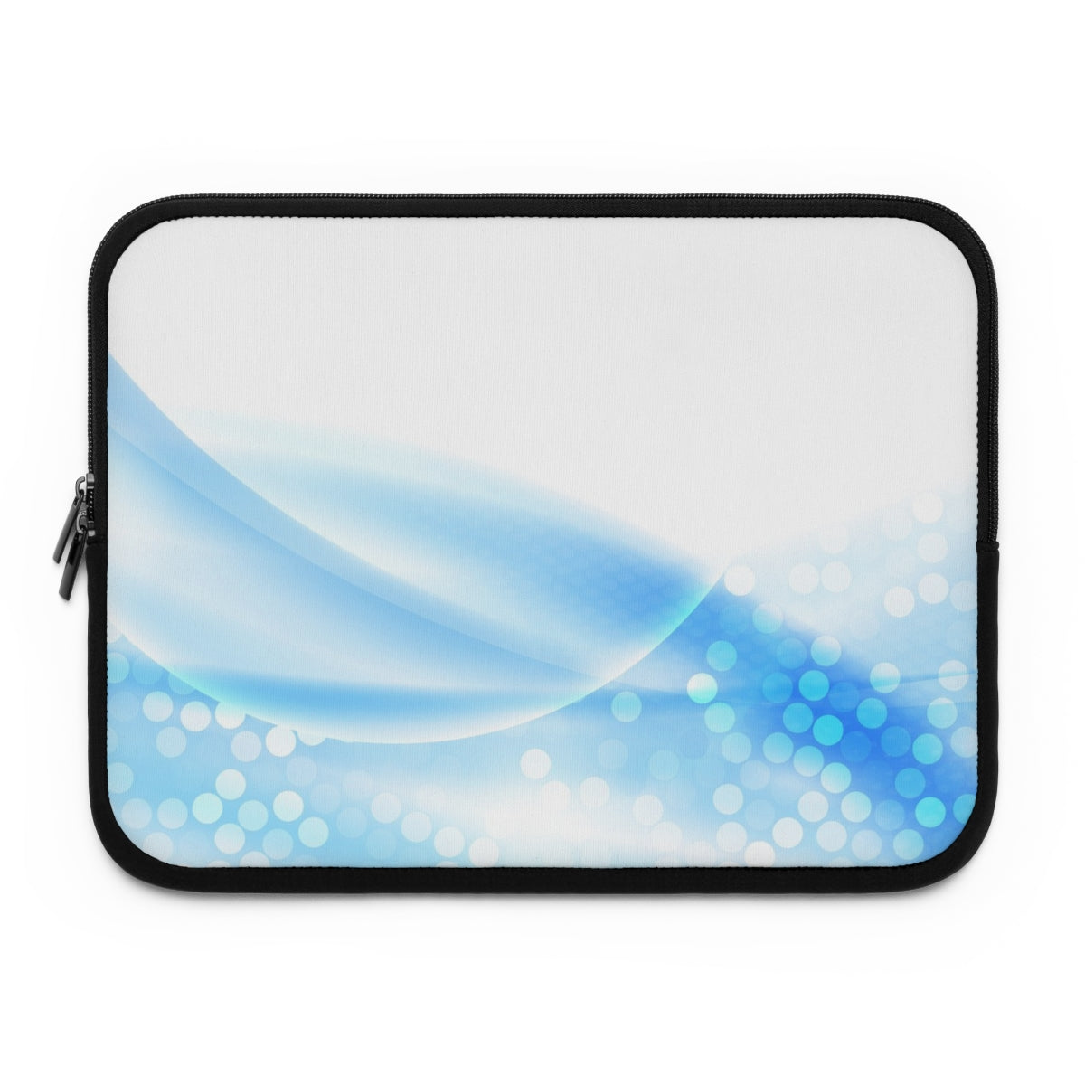 Stylish Laptop Sleeve with Blue Wave Design, Waterproof