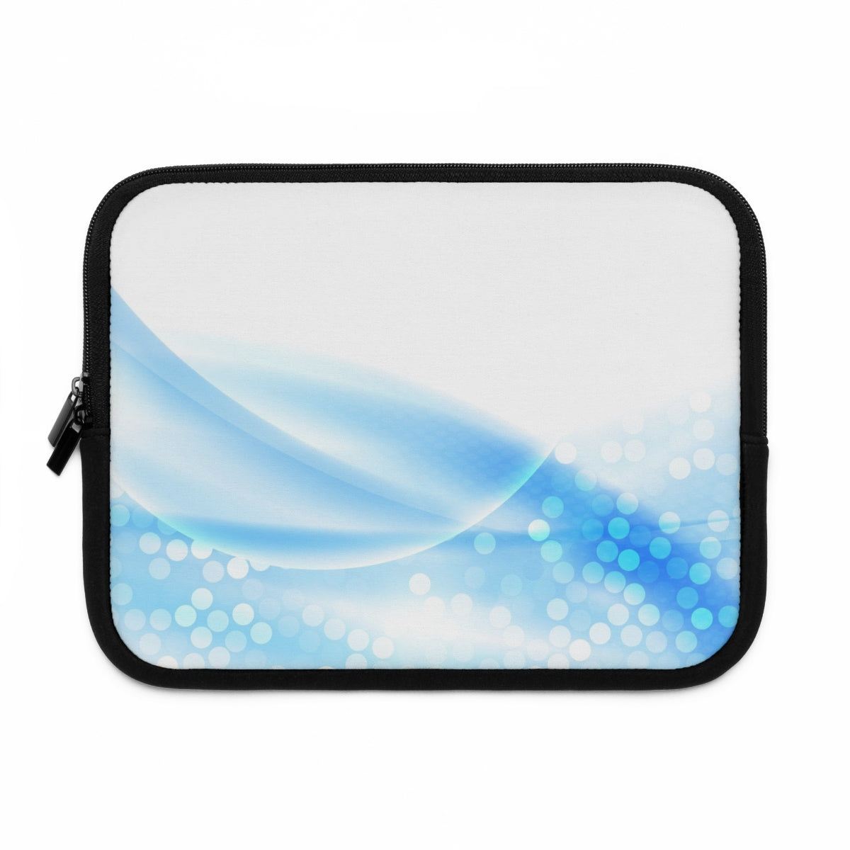 Stylish Laptop Sleeve with Blue Wave Design, Waterproof