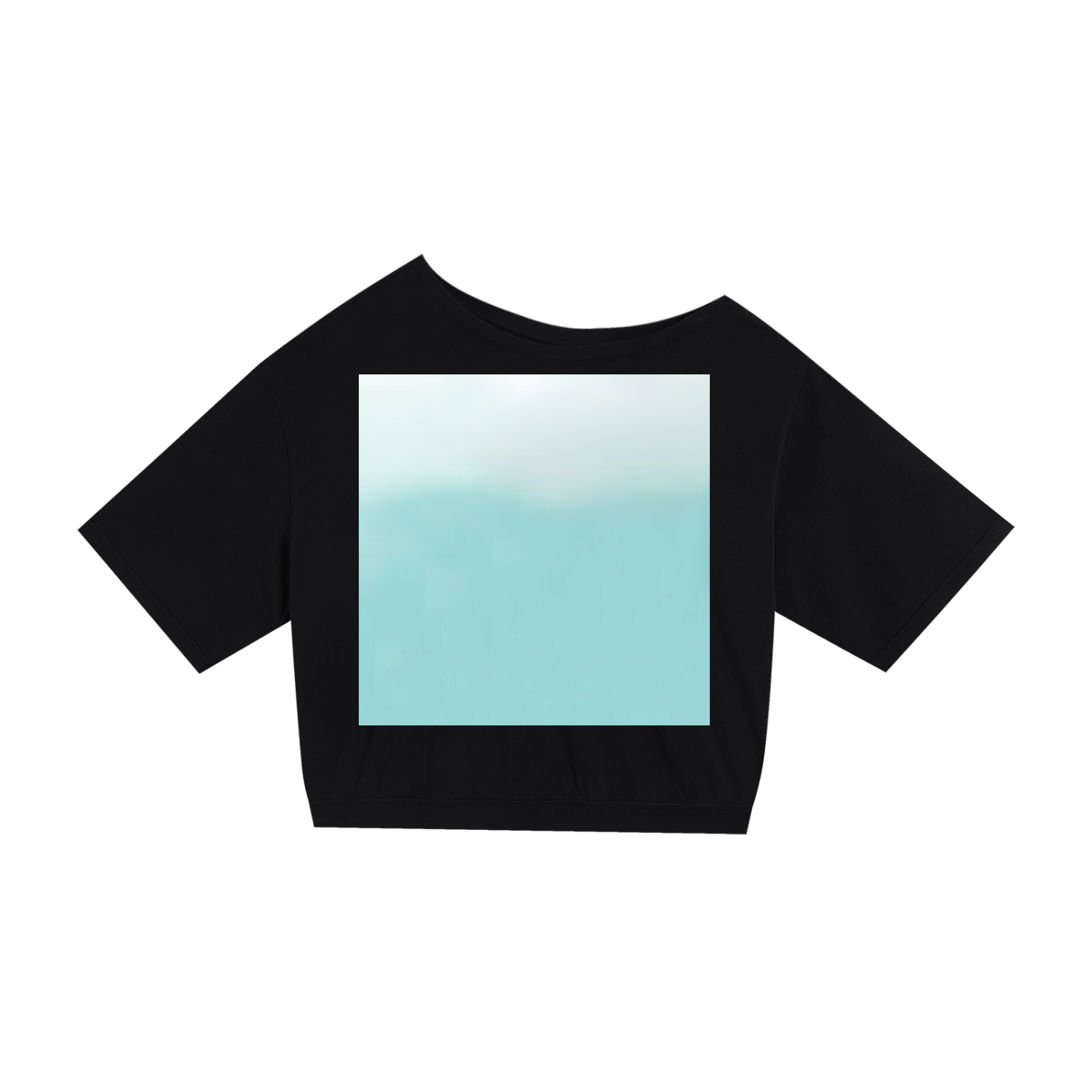 Shoulder Oversized Cotton T Shirt