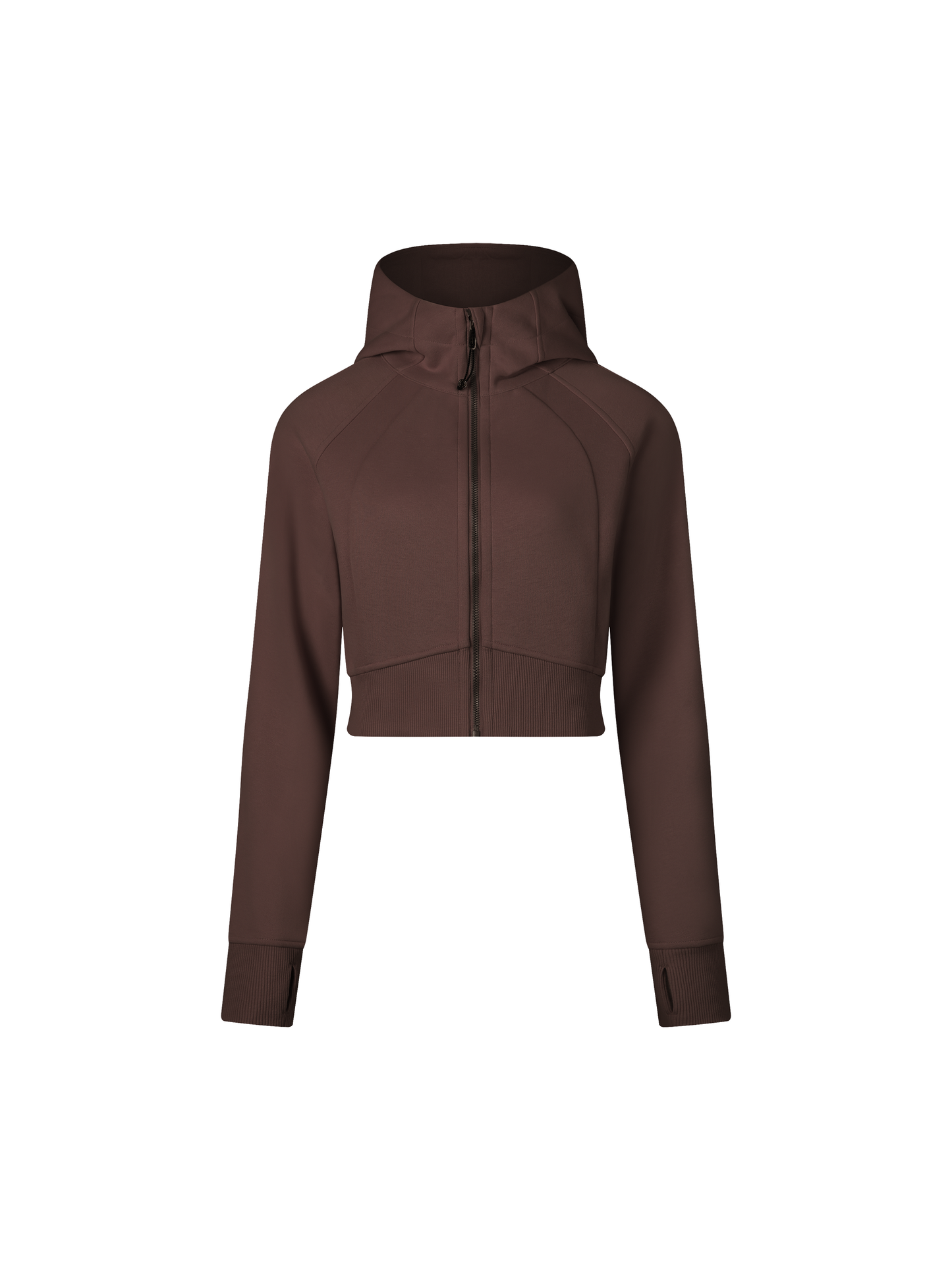 Cropped Zip-Through Hoodies