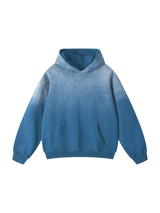 Cloudy Blue Heavyweight Sunfade Oversized Hoodie