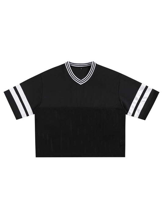 Taped Mesh Boxy T-Shirts
