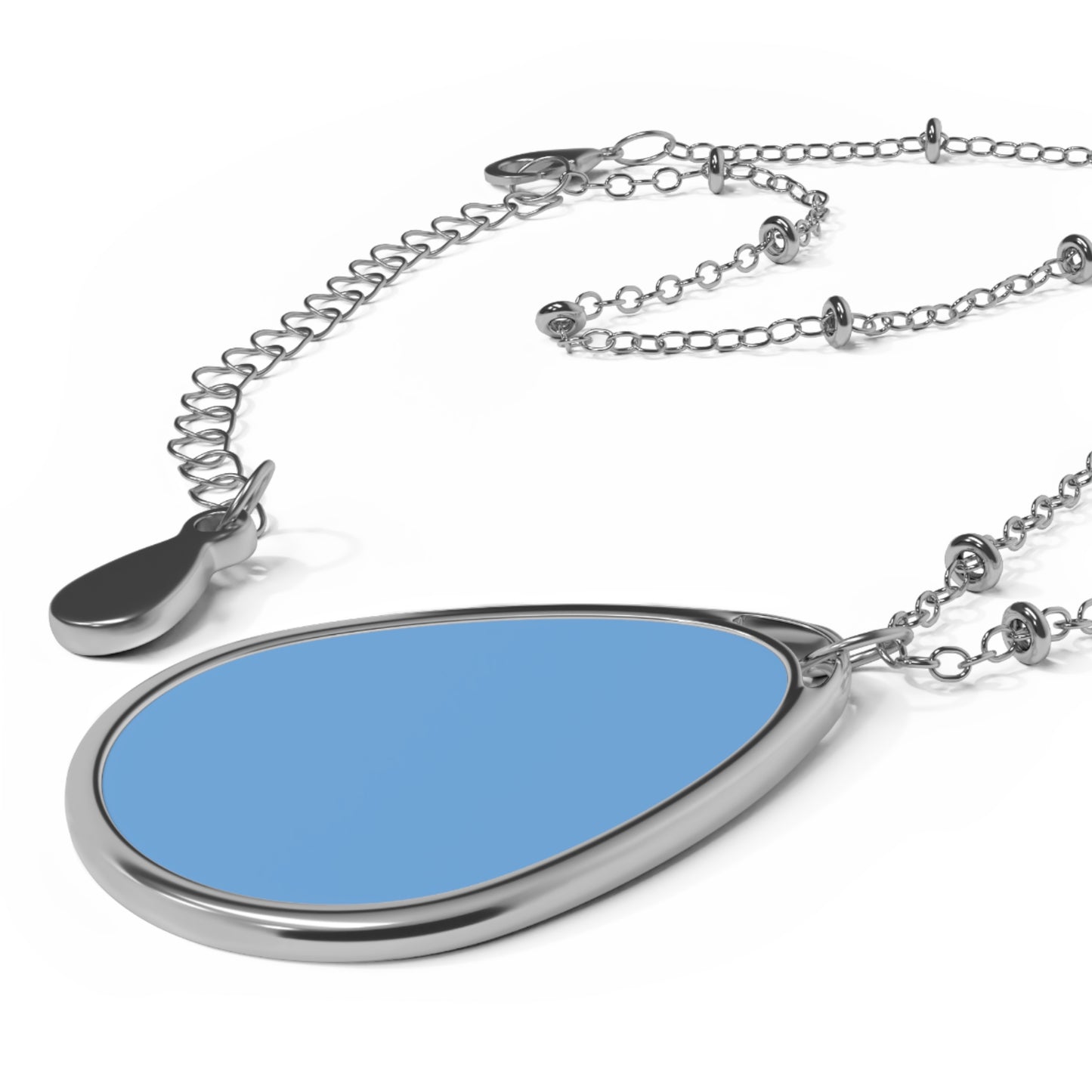 Blue Oval Necklace