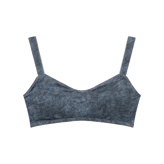 Gray Blue CloudNineBeautyFit Faux Denim Sculpt Set