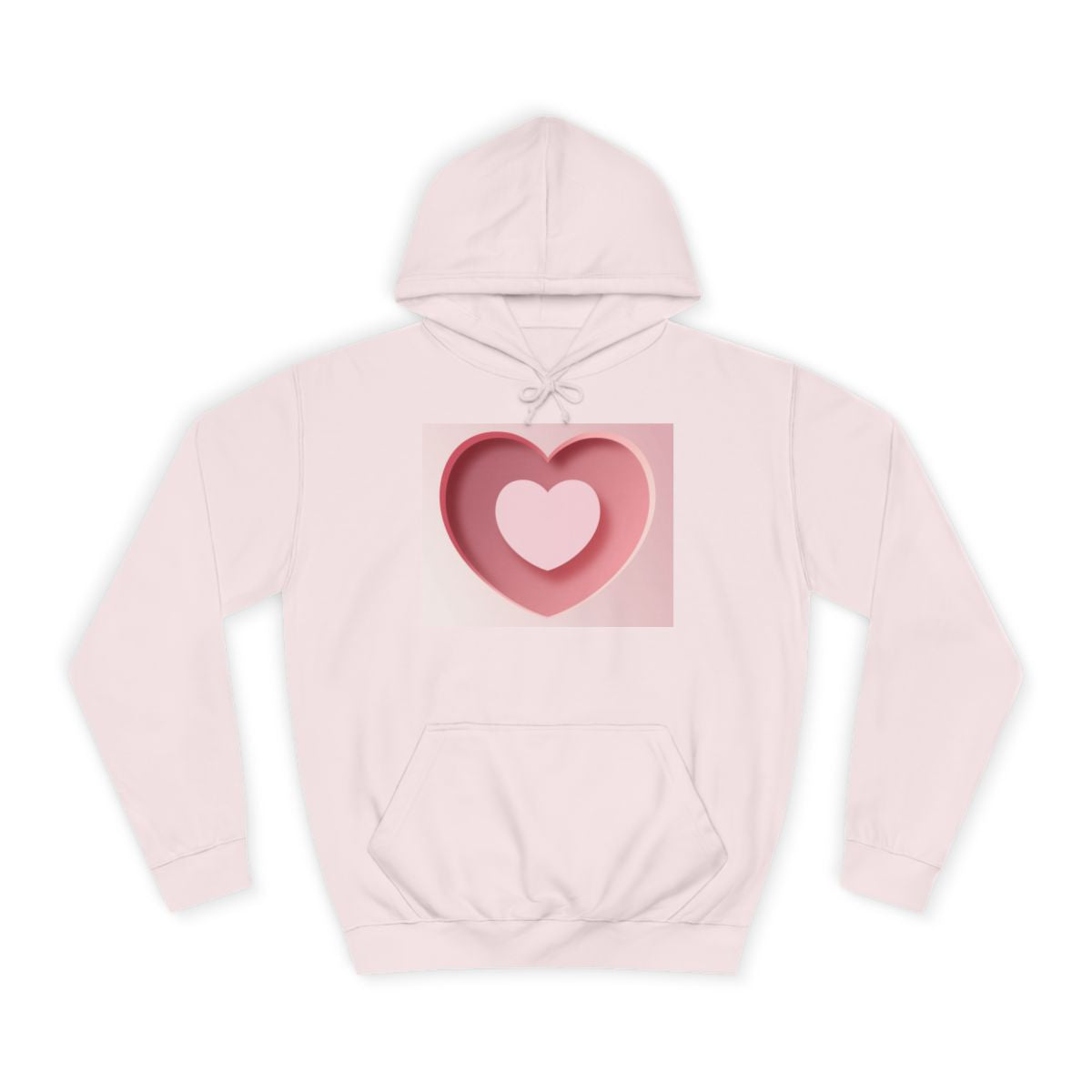 Pink “Elevate Your Everyday 786” Heart Hoodie – Baby Pink
