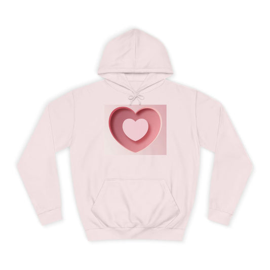 Pink “Elevate Your Everyday 786” Heart Hoodie – Baby Pink