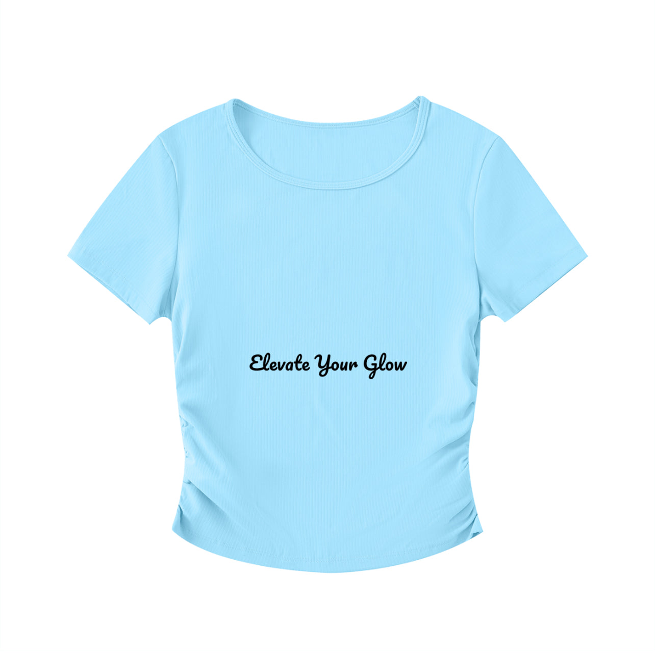 Ruched Waist Crop Top – Elevate Your Glow