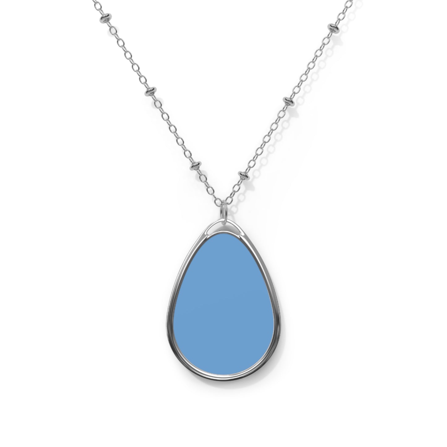 Blue Oval Necklace